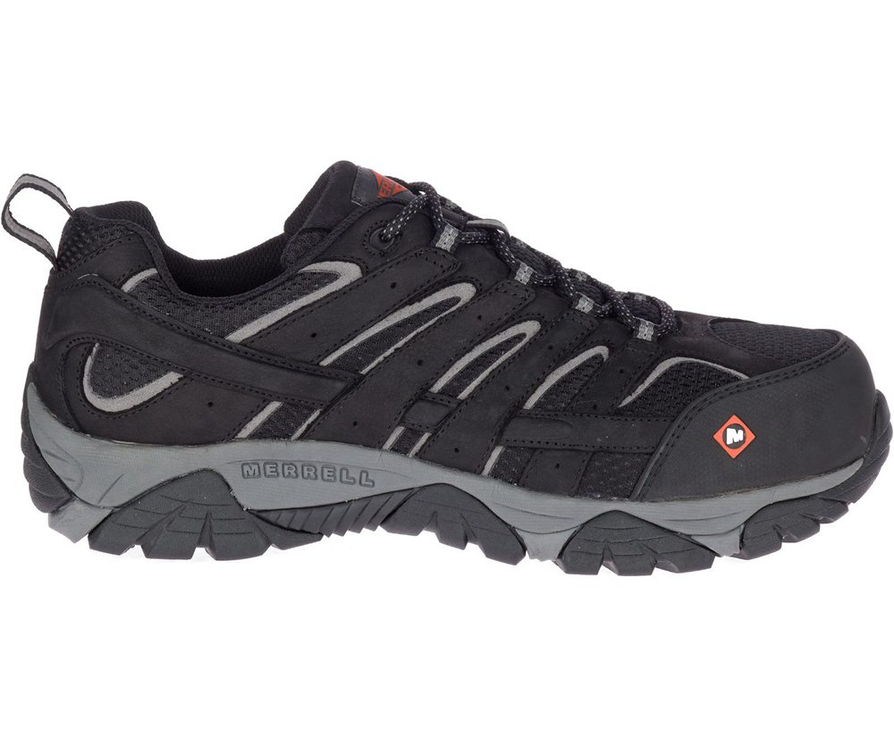 Tenis Homem - Merrell Moab Vertex Vent Comp Toe Wide Width - Pretas - BWG851324